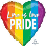 18" Love is Love Pride Foil Balloon