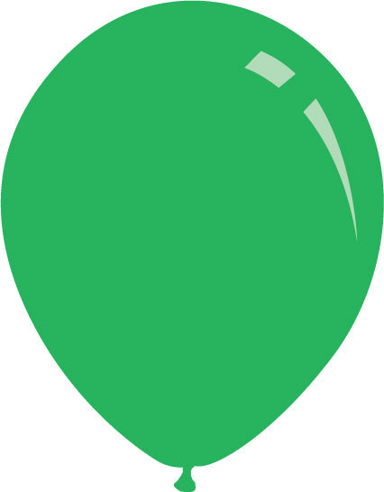 9" Standard Green Latex Balloons- Airfill Only