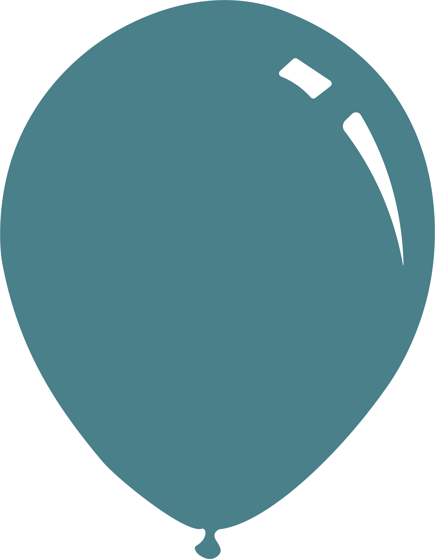 9" Standard Carolina Blue Latex Balloons- Airfill Only