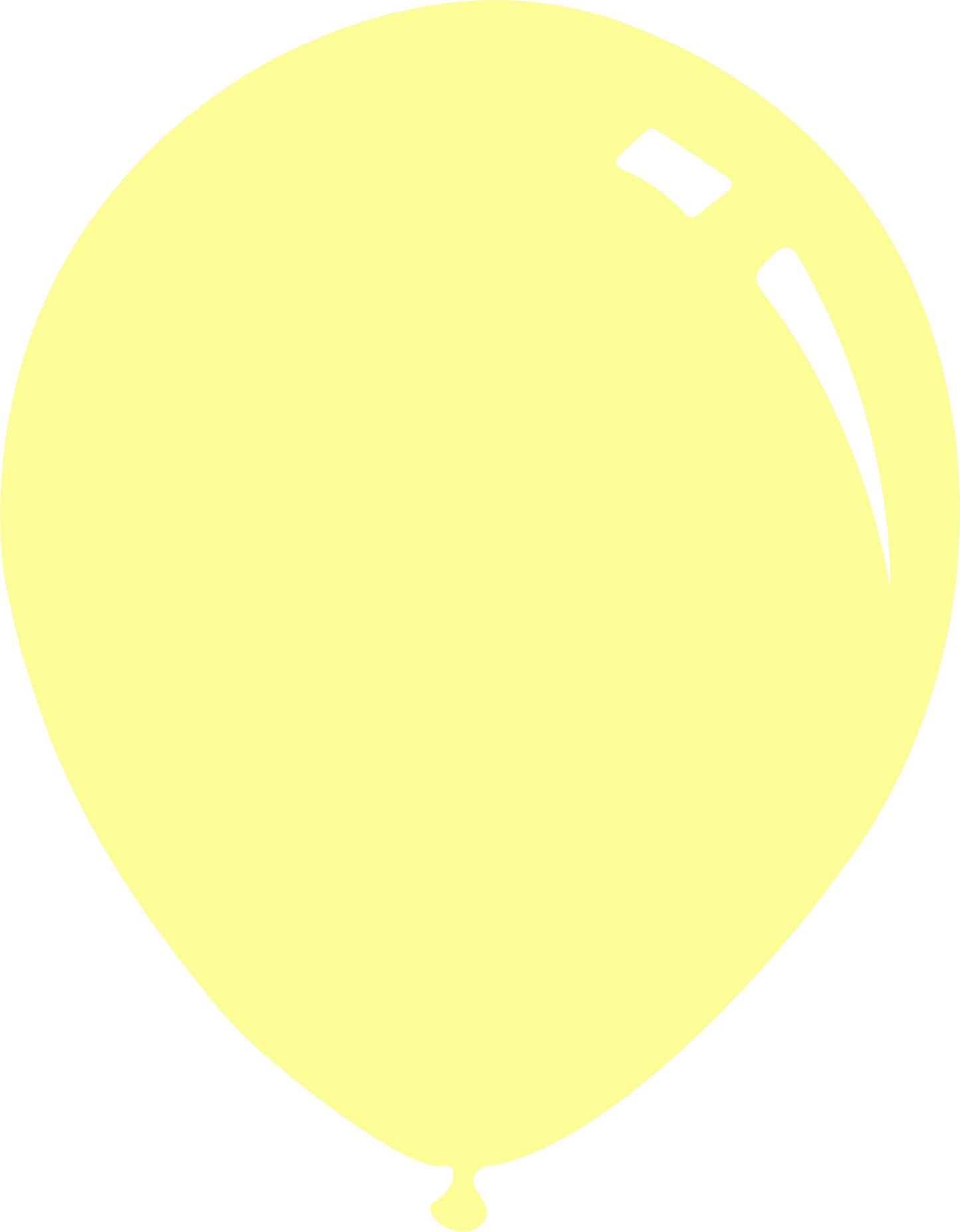 9" Yellowish Latex Balloons- Airfill Only