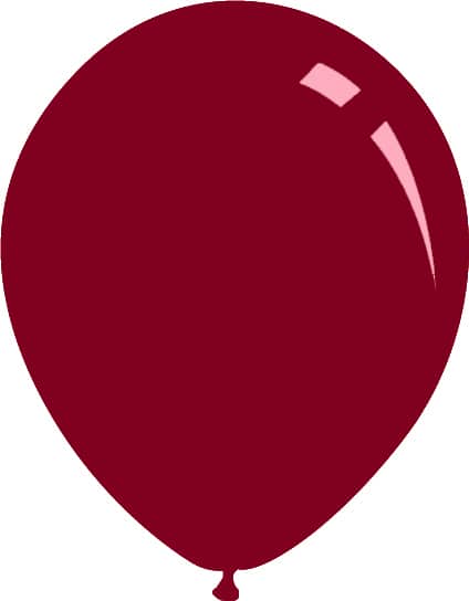 12" Burgundy Latex Balloons- Airfill Only