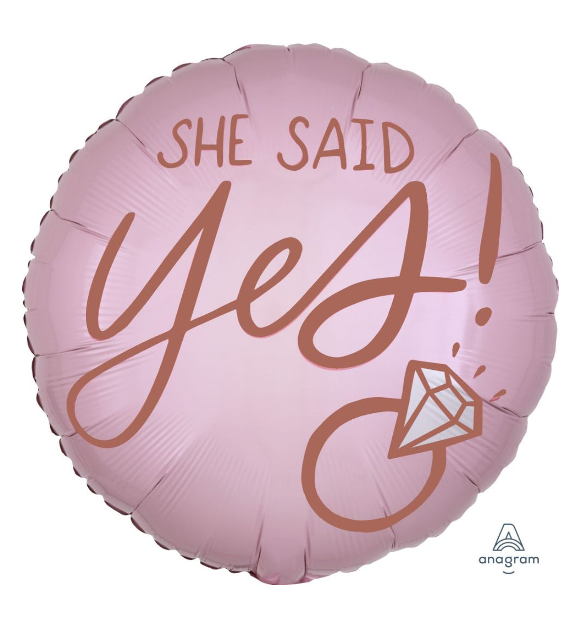 18" Blush Wedding Balloon