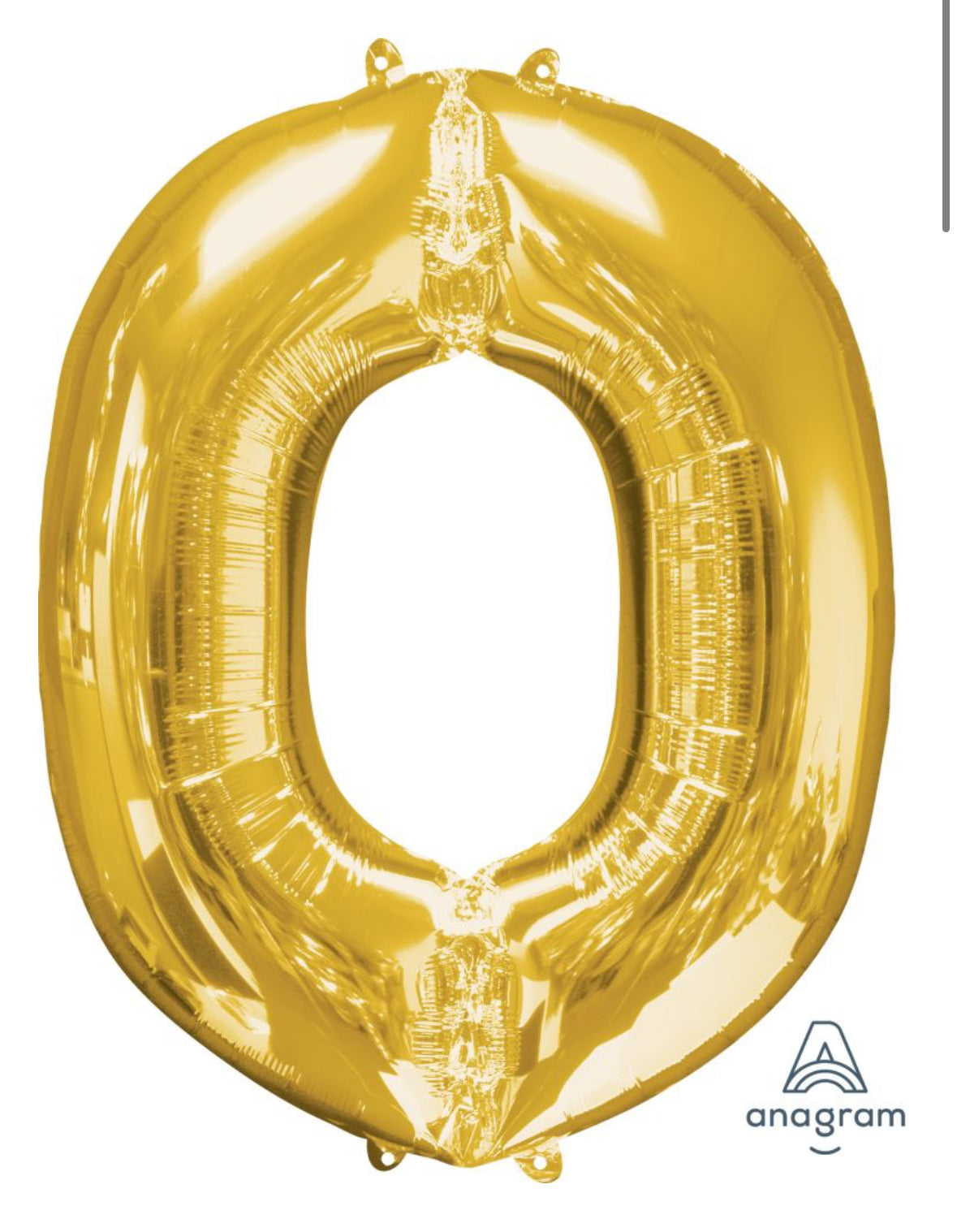 34" Gold Letter O Balloon