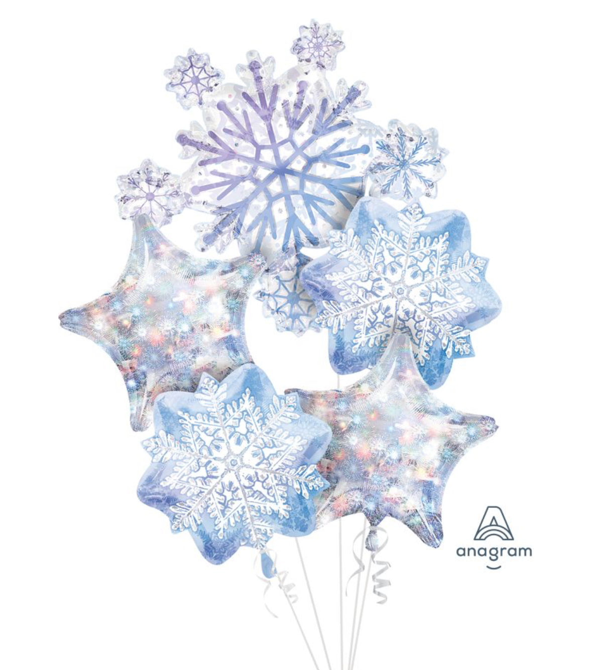 Balloon Bouquet Snowflakes
