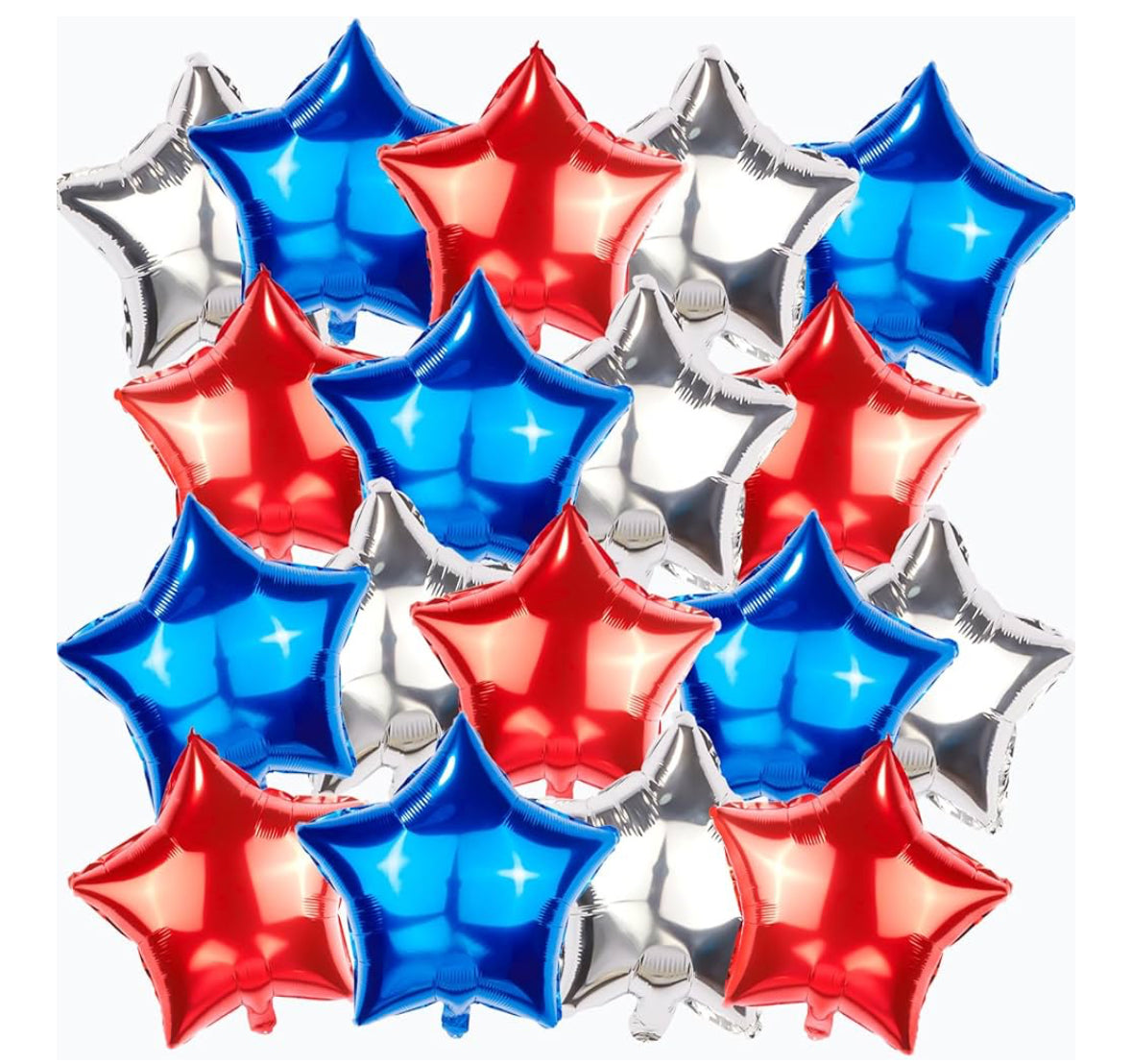 Silver Star Foil Balloon