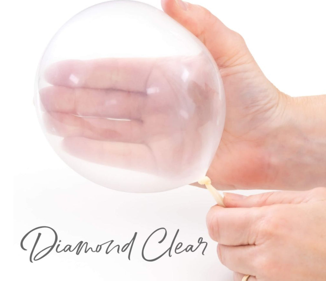 11" Simply Cheers Diamond Clear Balloons