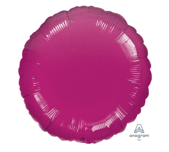 18" Metallic Fuchsia Circle