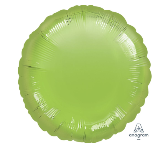 18" Metallic Lime Green Circle