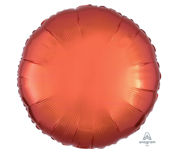 18" Metallic Orange Circle