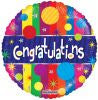 18" Congratulations Dots Balloon
