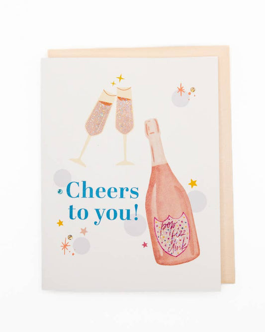 'Cheers to You' Congratulations Greeting Card