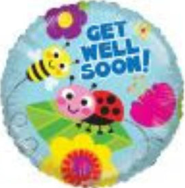 18" Get Well Bugs Balloon