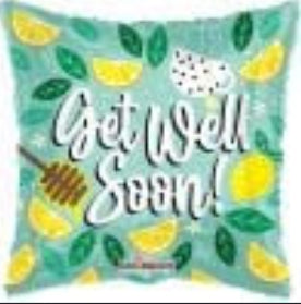 18" Get Well Lemon Tea Balloon
