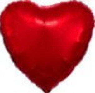 18" Metallic Red Heart Balloon