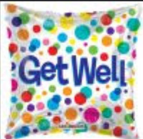18" Get Well Dots Balloon