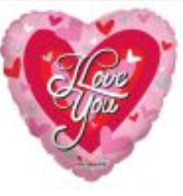 09" I Love You Big Heart Balloon