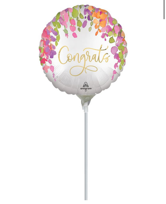 09" Romantic Floral Wedding Balloon (Air Fill)