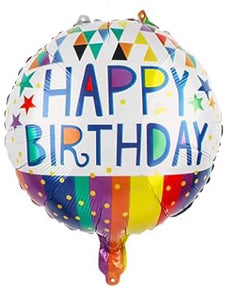 Happy Birthday- Triangles and Stripes