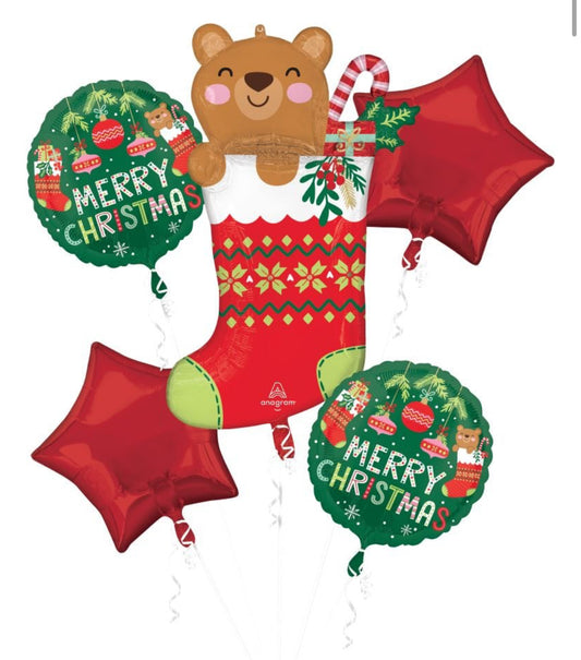 Bouquet Beary Christmas Balloon