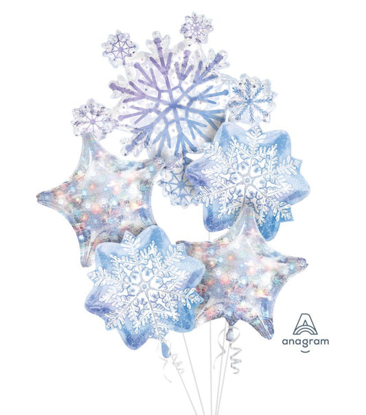Balloon Bouquet Snowflakes