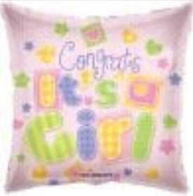 18" Congrats It's A Girl Balloon