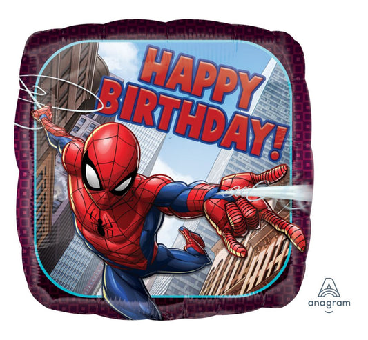 18" Spider-Man Happy Birthday Balloon