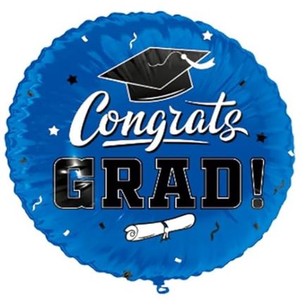 18" Congrats Grad Blue