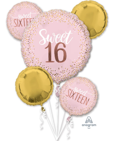 Balloon Bouquet Sixteen Blush