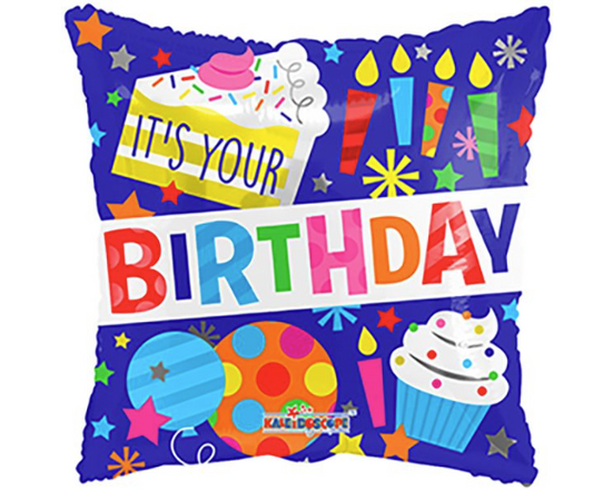 18" Birthday Candles & Cakes Balloon