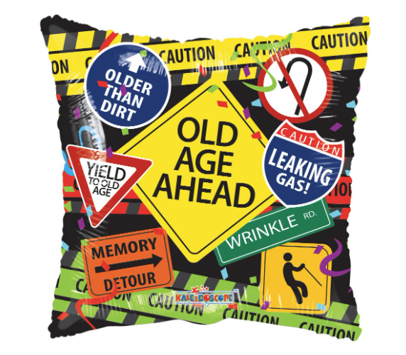 18" Over The Hill Signs Balloon