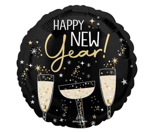 Standard Bubbly New Year Balloon
