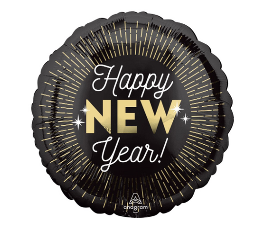 18" New Year Midnight Glam Balloon