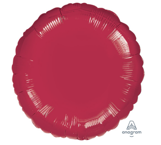 18" Burgundy Circle