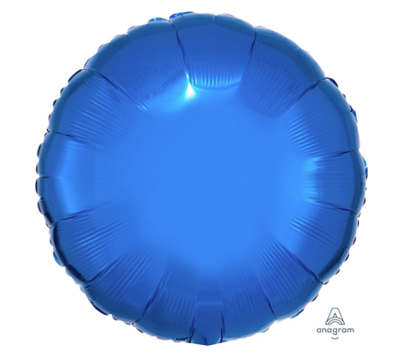 18" Metallic Blue Circle