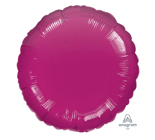 18" Metallic Fuchsia Circle