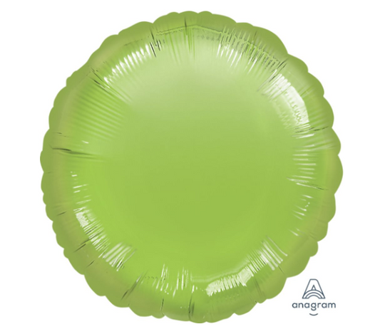 18" Metallic Lime Green Circle