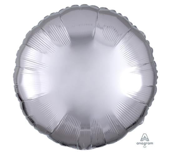 18" Metallic Silver Circle