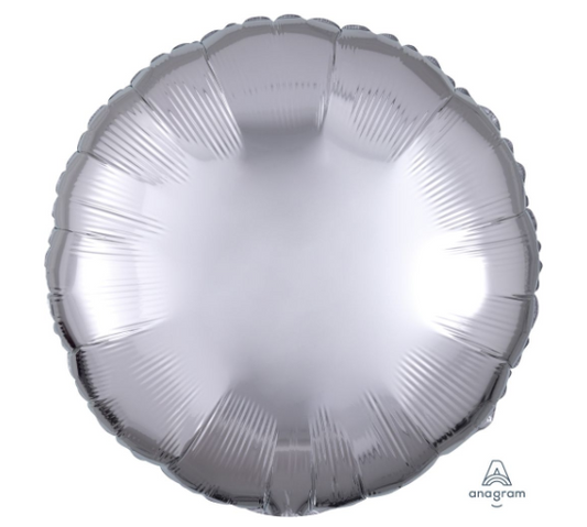 18" Metallic Silver Circle