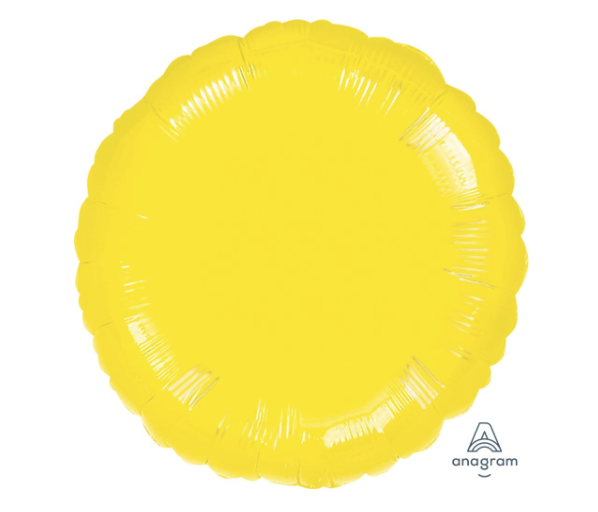 18" Metallic Yellow Circle