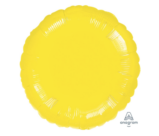 18" Metallic Yellow Circle