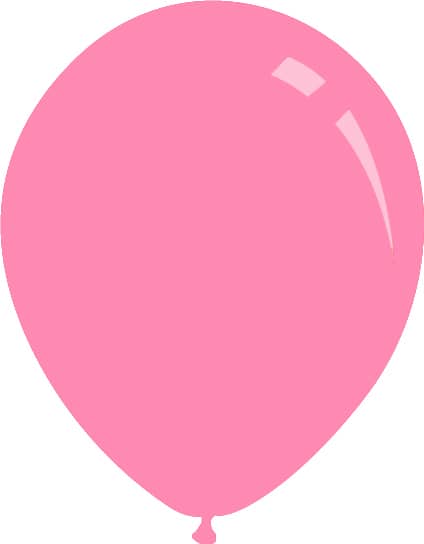 9" Standard Pink Latex Balloons